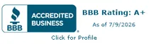 BBB Accredited Business — A+ rating